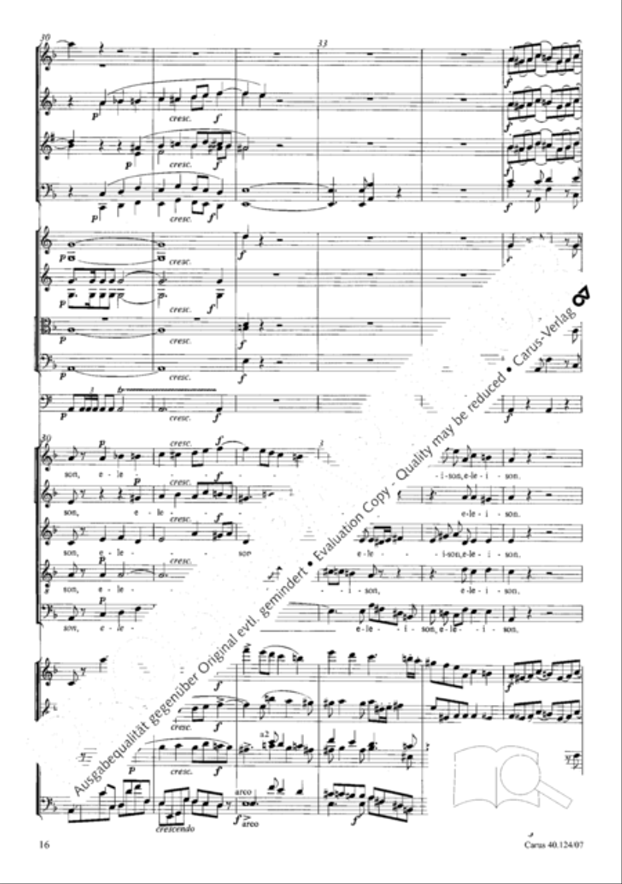 Kyrie in d + Herr Gott, dich loben wir Orchestra scores gallery preview page 17
