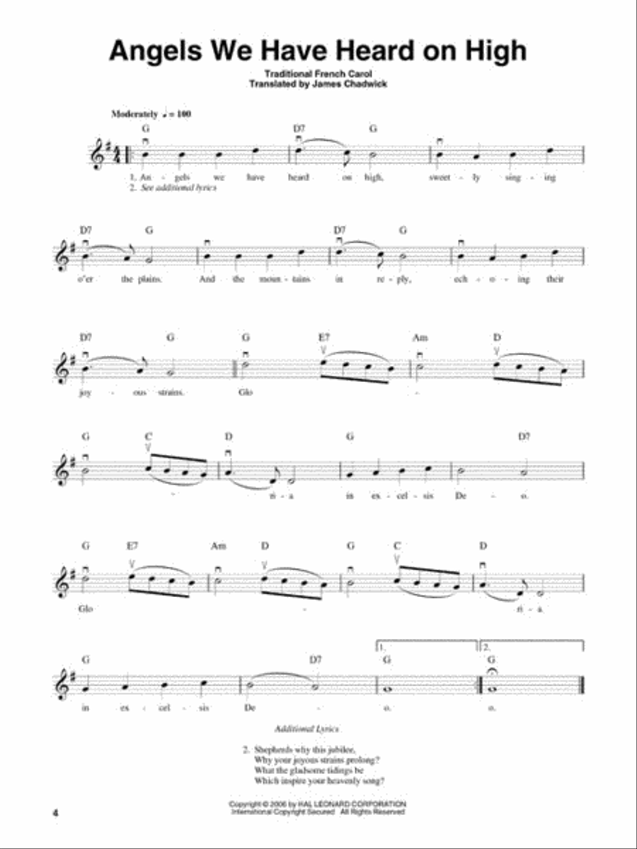 Christmas Carols Violin Solo scores gallery preview page 3