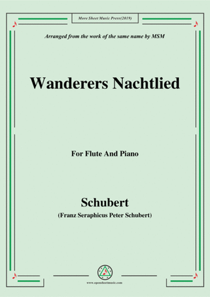 Schubert-Heidenröslein,for Flute and Piano