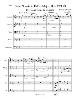 Piano Sonata in E-Flat Major, Hob.XVI:49, Movement 3
