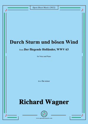 Book cover for R. Wagner-Erhebe dich(Durch dich musst ich verlieren),in d minor,from Lohengrin,WWV 75