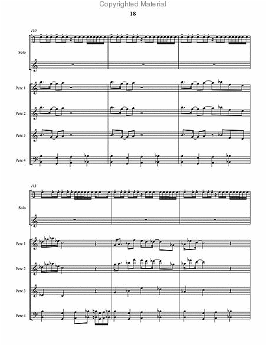 Shadows Percussion Ensemble scores gallery preview page 19