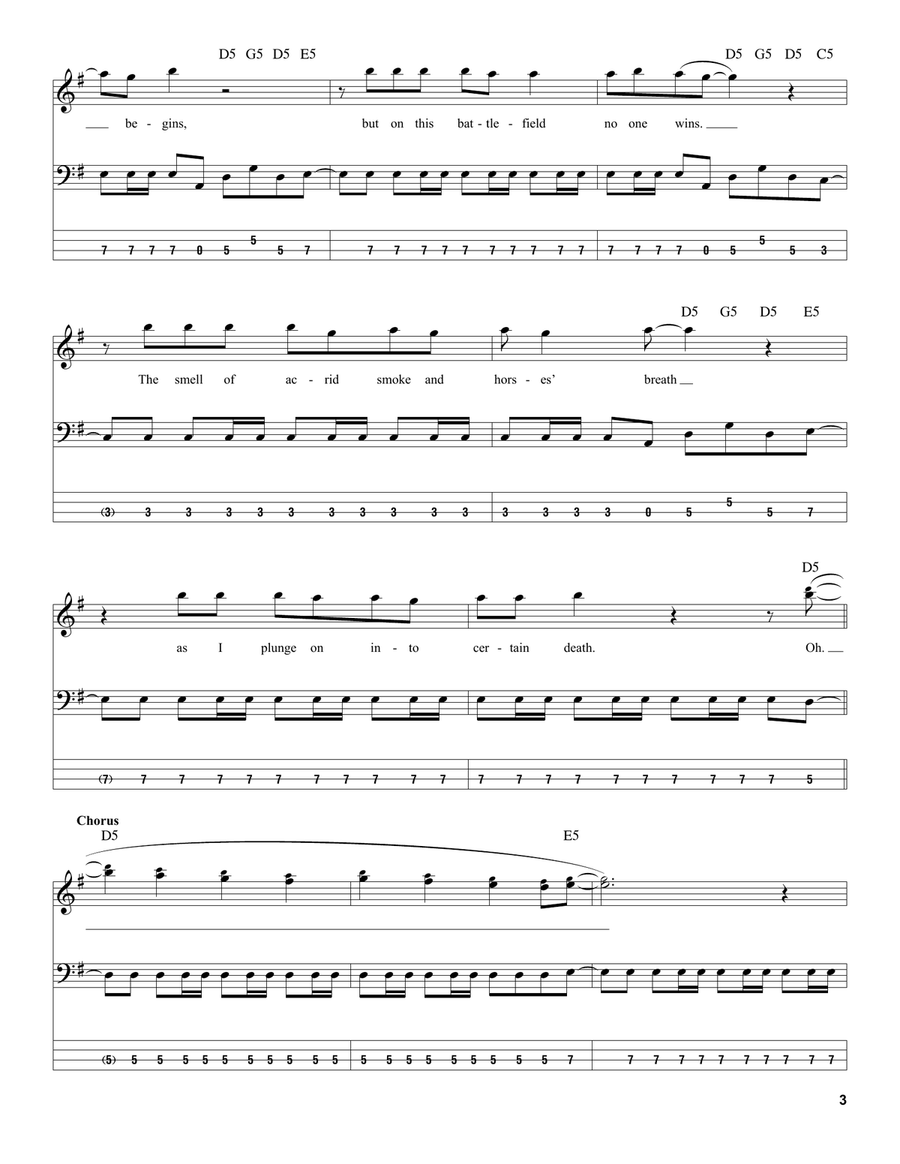 The Trooper The Trooper Electric Guitar scores gallery preview page 3