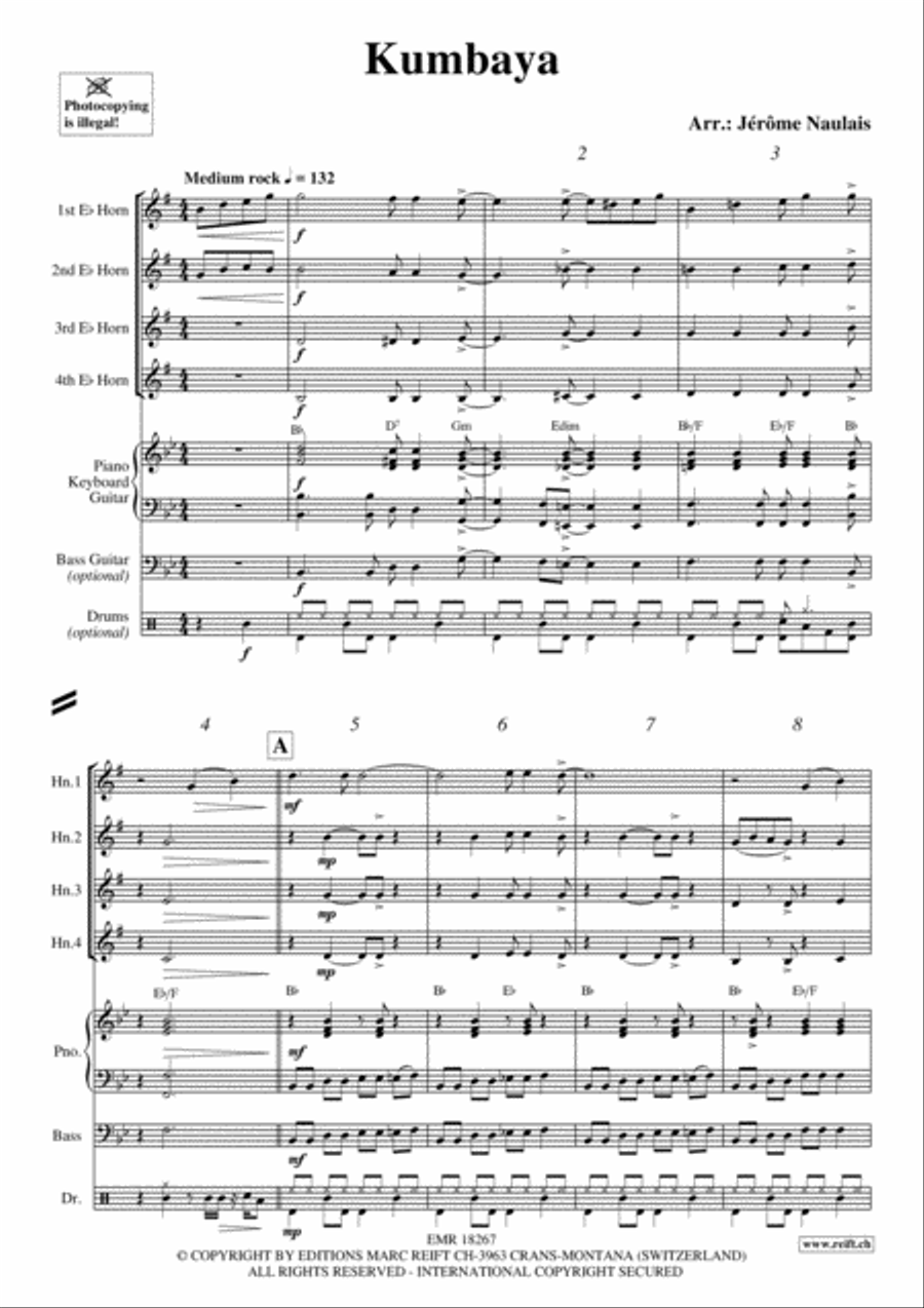 Kumbaya Horn scores gallery preview page 3
