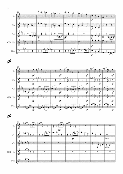 Beethoven: Piano Sonata No.3 Op.2 No.3 Mvt.III Scherzo - wind quintet image number null