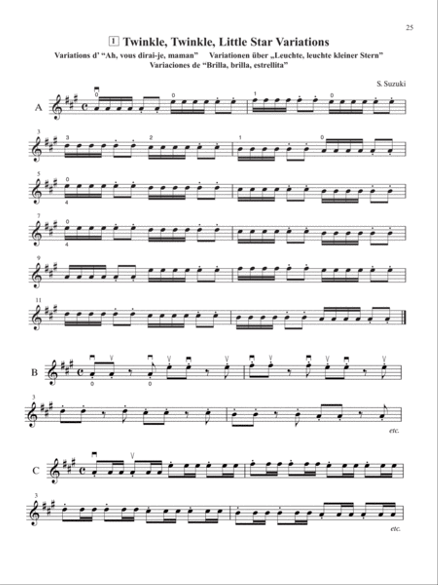 Suzuki Violin School, Volume 1 String Methods scores gallery preview page 7