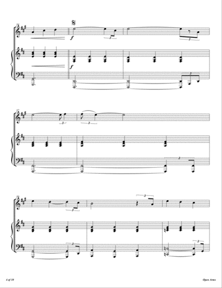Open Arms Horn scores gallery preview page 5
