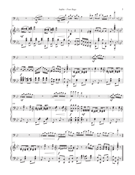 Four Rags for Euphonium and Piano