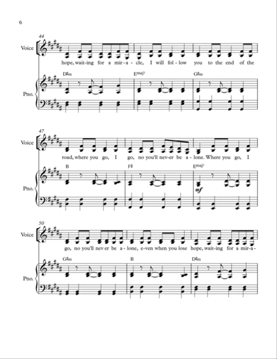 All Of Us Piano, Vocal, Guitar scores gallery preview page 6