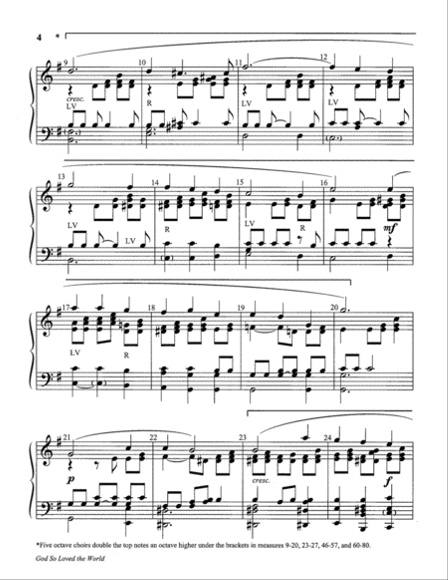 God So Loved the World Handbell Choir scores gallery preview page 4