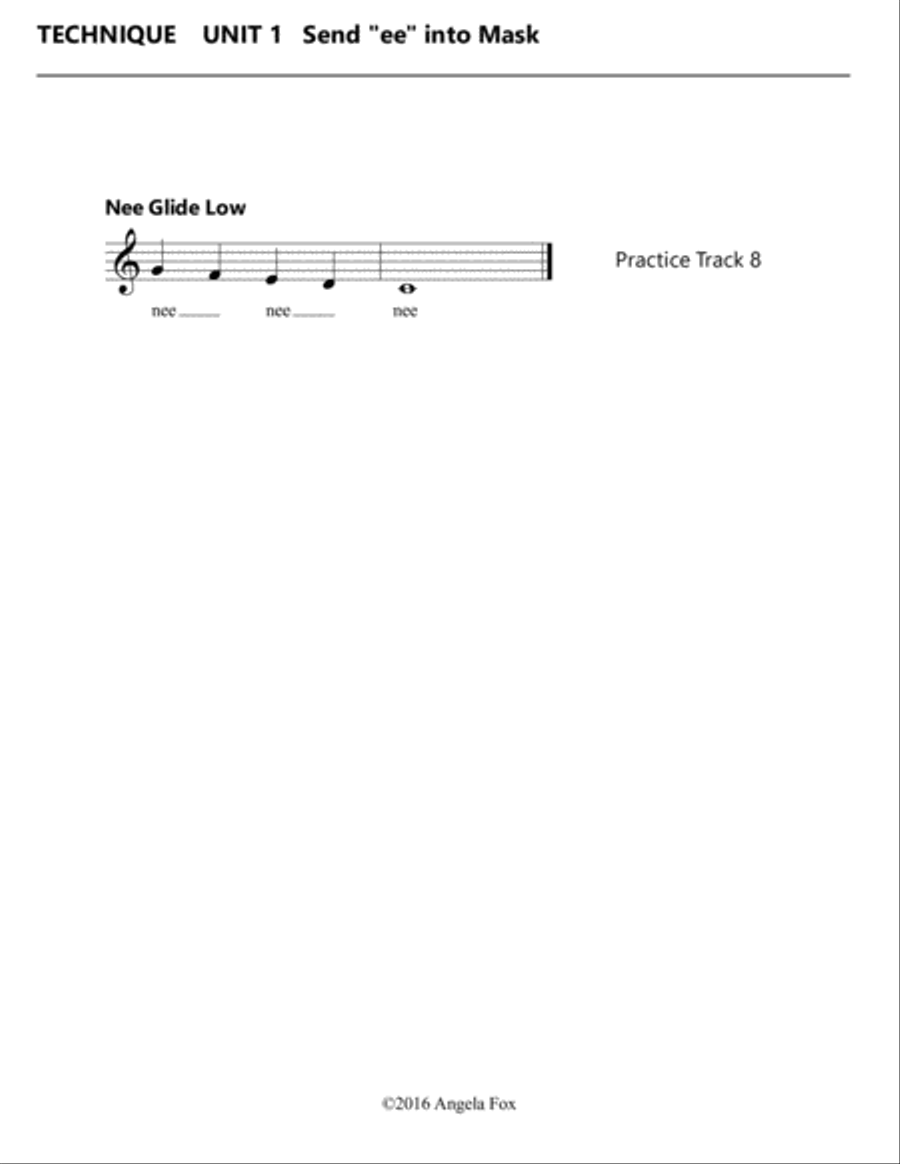 Healthy Vocal Development: Technique Exercises Level 3A Voice scores gallery preview page 6