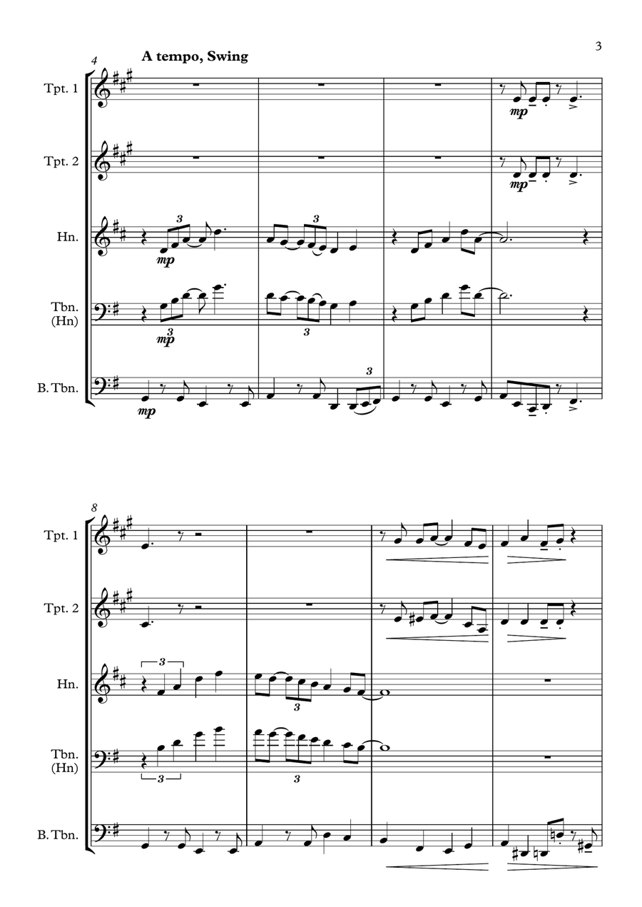 Have Yourself A Merry Little Christmas from MEET ME IN ST. LOUIS Brass Quartet scores gallery preview page 3