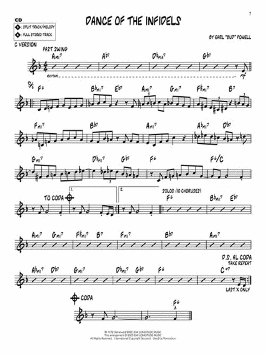 Bud Powell C Instrument scores gallery preview page 5
