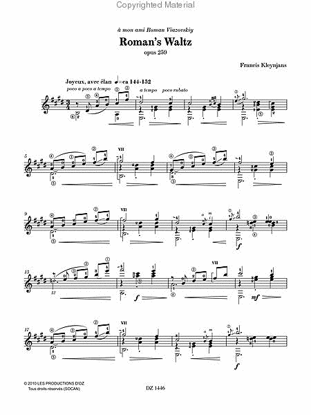 Roman’s Waltz, opus 259