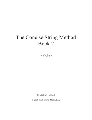 The Concise String Method- Viola Book 2