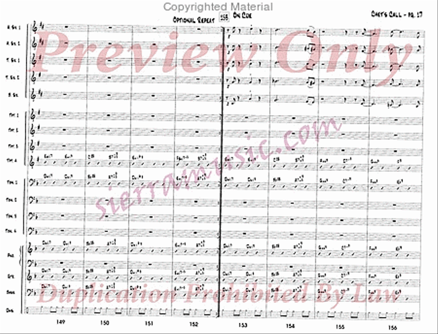 Chet's Call Chet's Call Big Band scores gallery preview page 18