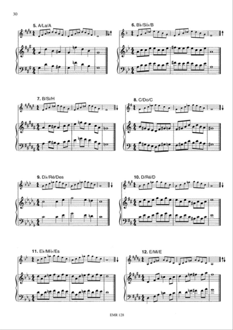 Scales & Arpeggios Piano Accompaniment scores gallery preview page 12