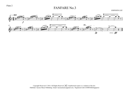 Fanfare No. 3 - Symphonic Band image number null