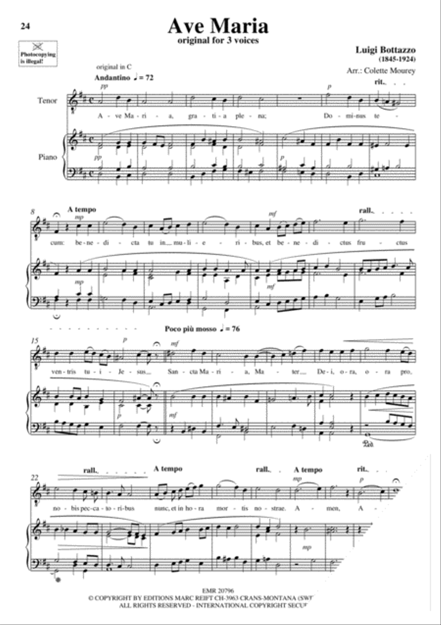 100 Ave Maria Volume 1 100 Ave Maria Volume 1 Tenor Voice scores gallery preview page 10