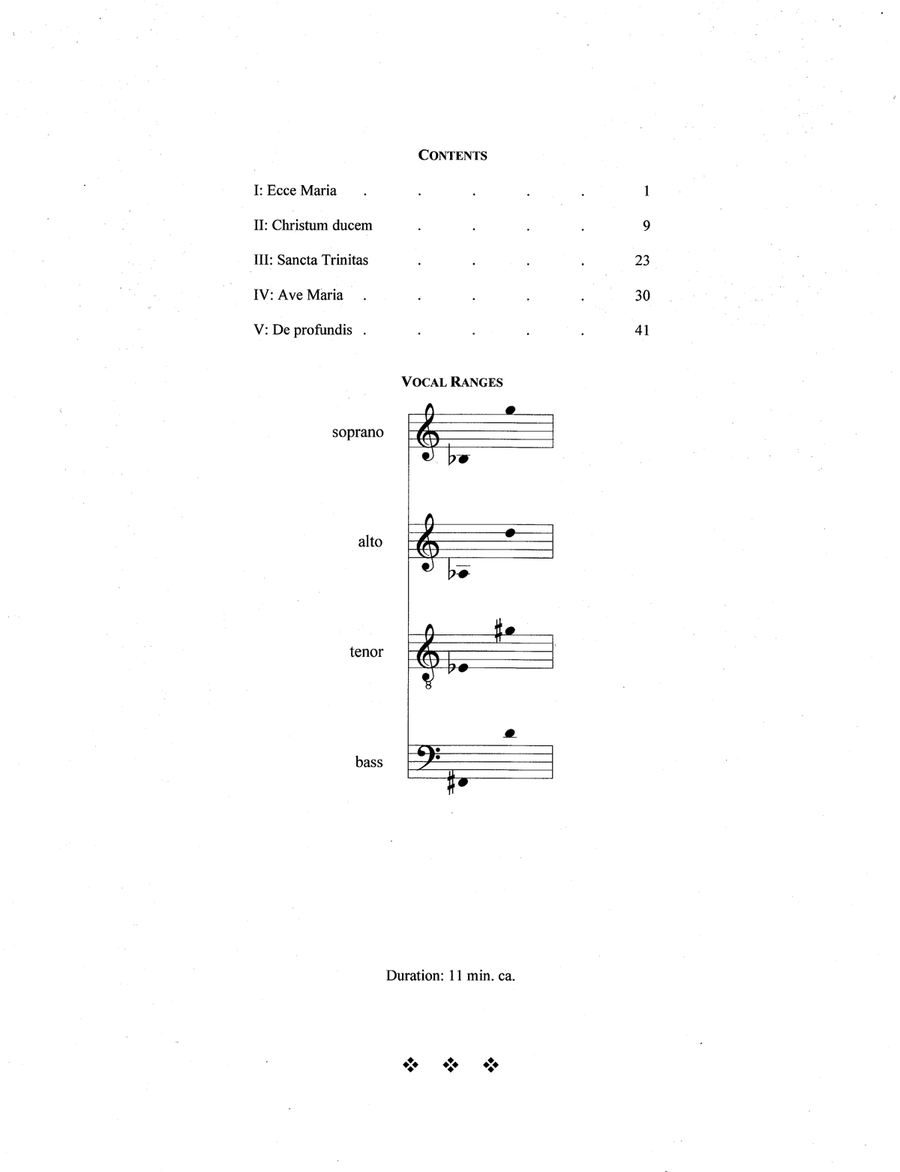 Motetti de la Corona (2020) 4-Part scores gallery preview page 2