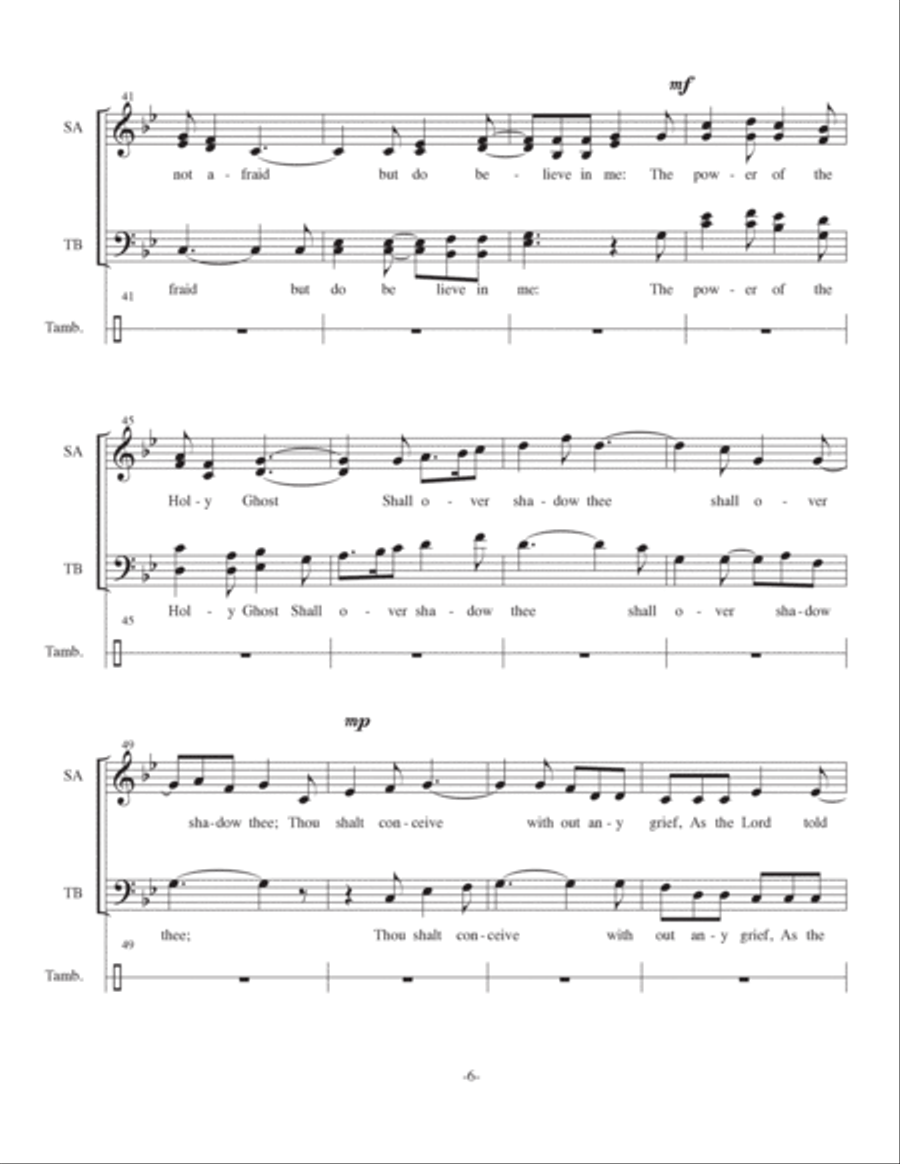 The Angel Gabriel The Angel Gabriel 4-Part scores gallery preview page 6