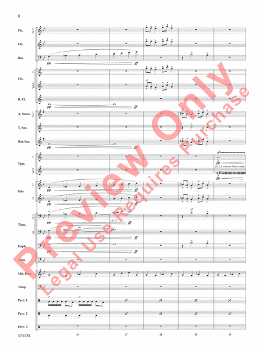 Blessed Are They Concert Band scores gallery preview page 9