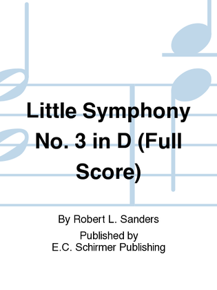 Little Symphony No. 3 in D (Additional Full Score)