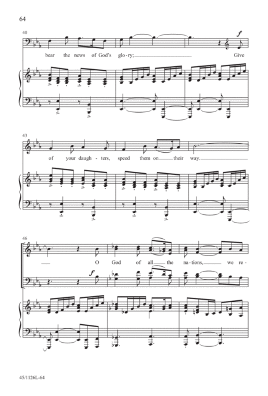 Prayers for the Nations 4-Part scores gallery preview page 65