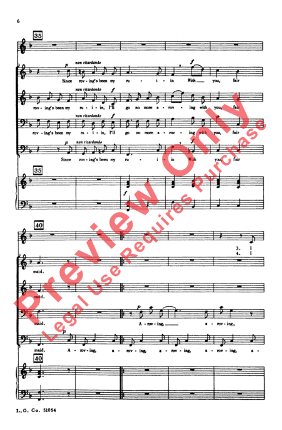 A-Roving Men's Choir scores gallery preview page 5