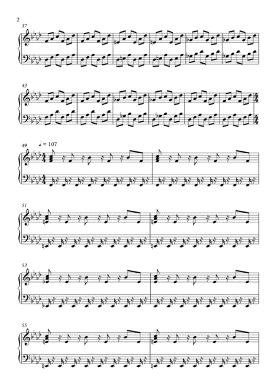 Underworld Underworld Piano Solo scores gallery preview page 2