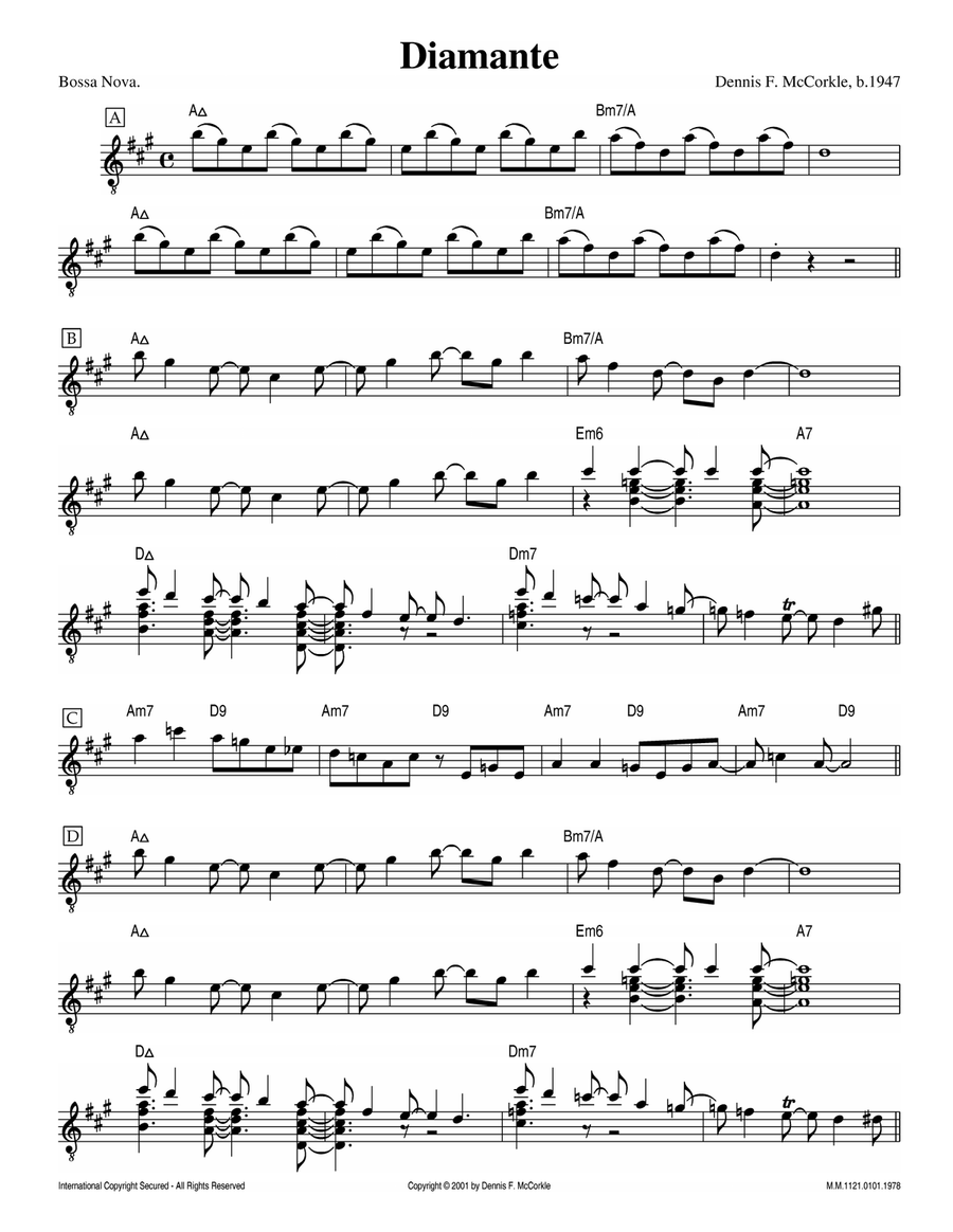 Diamante Electric Guitar scores gallery preview page 1