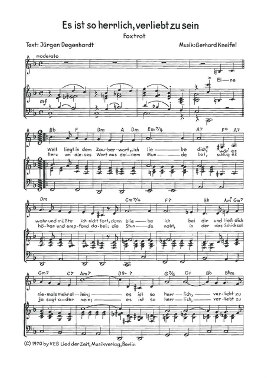 Es ist so herrlich, verliebt zu sein Voice scores gallery preview page 3