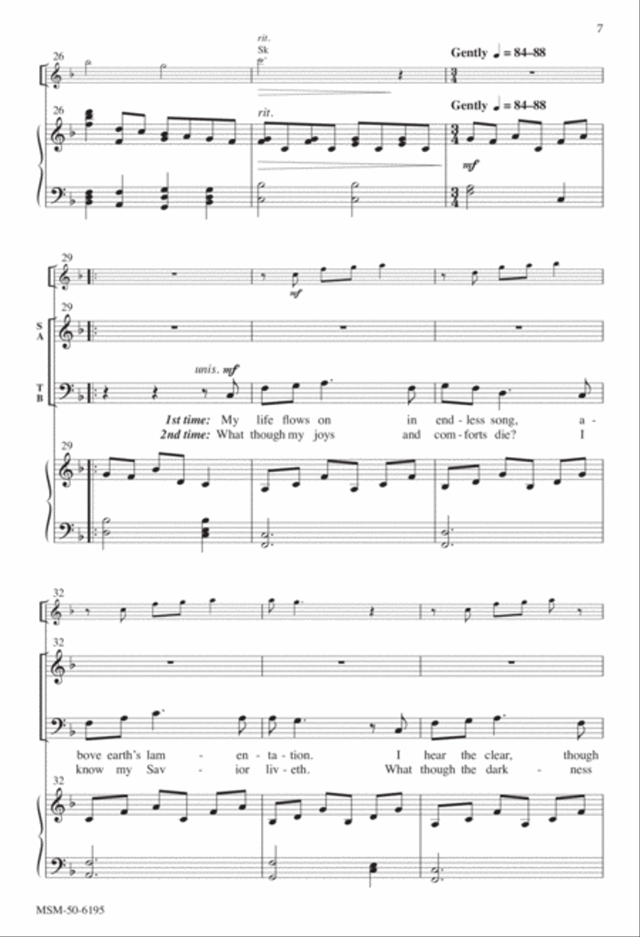 How Can I Keep from Singing 4-Part scores gallery preview page 5