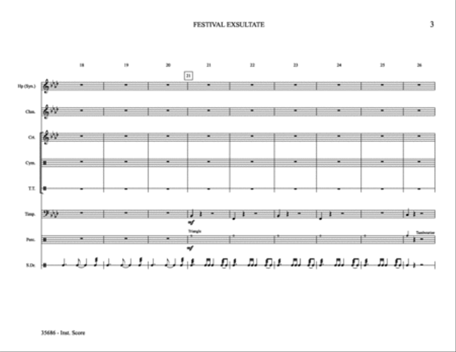 Festival Exsultate: Score Score scores gallery preview page 3