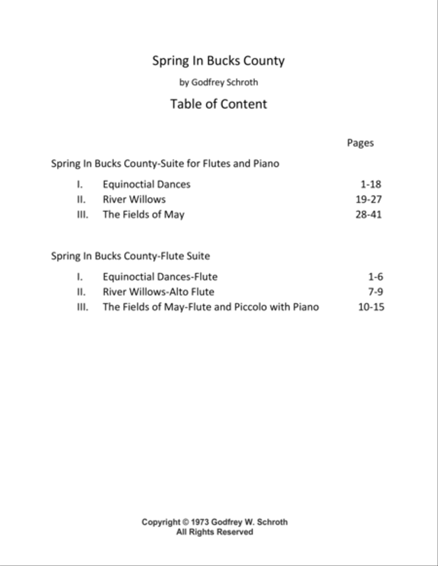 Spring In Bucks County Flute Solo scores gallery preview page 3