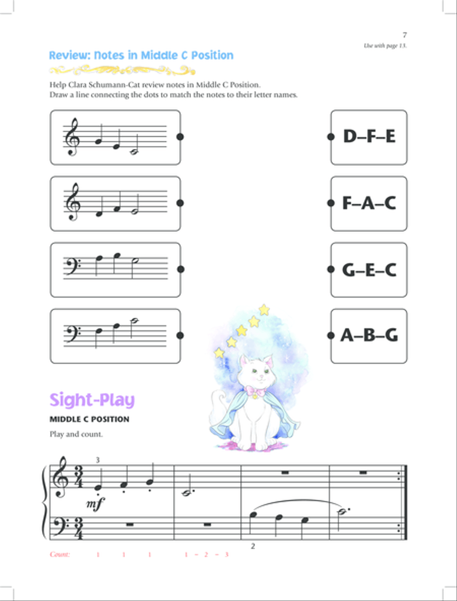 Music for Little Mozarts Notespeller & Sight-Play Book, Book 4 Piano Method scores gallery preview page 10