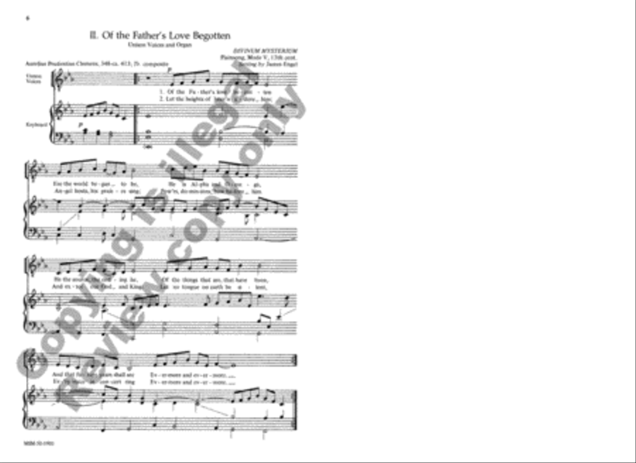 Two Christmas Plainsongs for Male Chorus TTBB scores gallery preview page 5