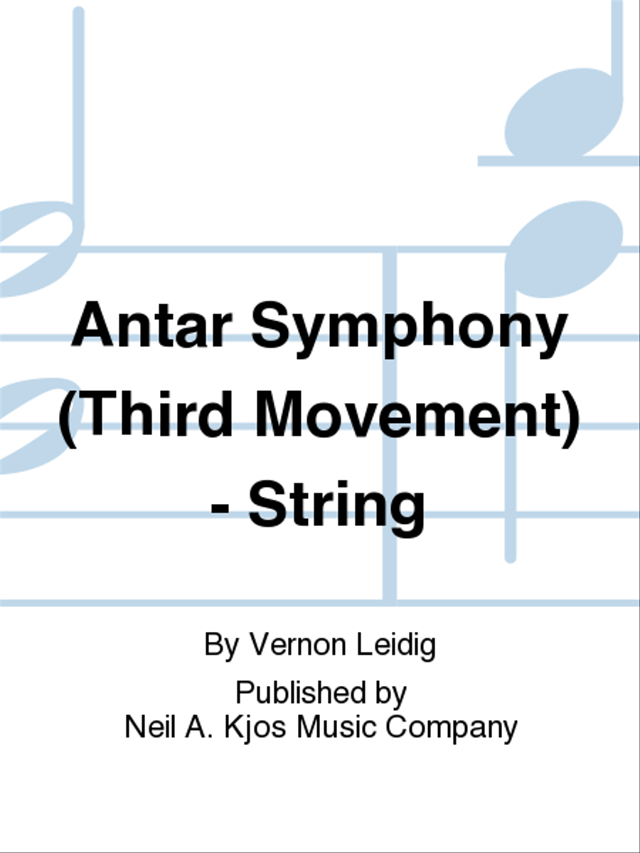 Antar Symphony (Third Movement) - String Full Orchestra scores gallery preview page 1