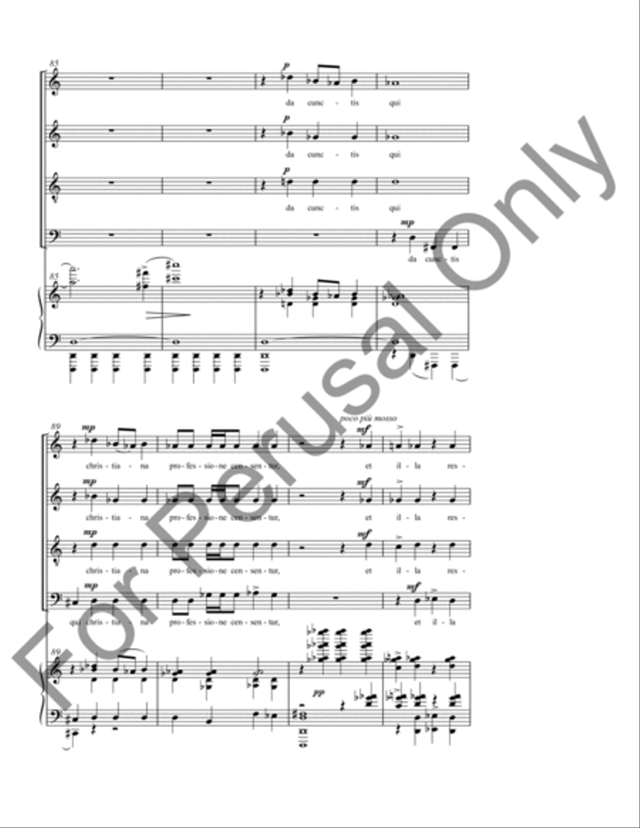 Jubilate (Choral Score) 4-Part scores gallery preview page 12