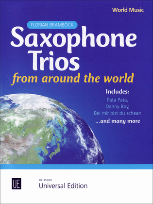 Book cover for Saxophone Trios From Around The World