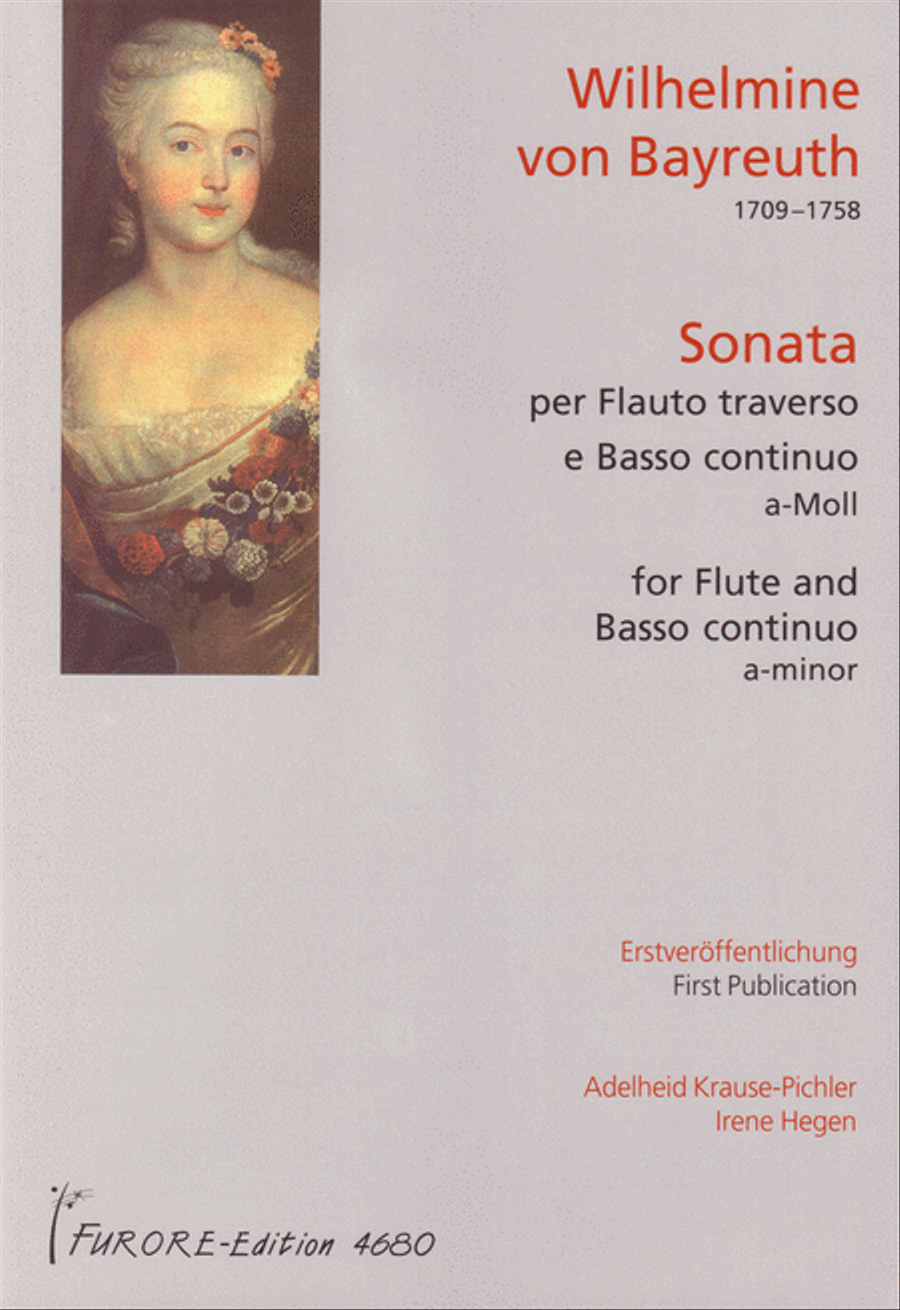 Sonata per Flauto traverso e Basso continuo Flute Solo scores gallery preview page 1