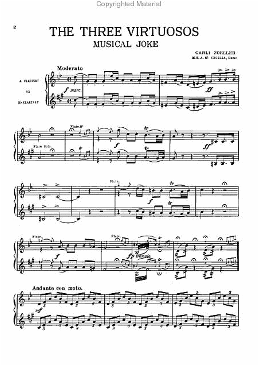 Three Virtuosos Three Virtuosos Bassoon scores gallery preview page 3