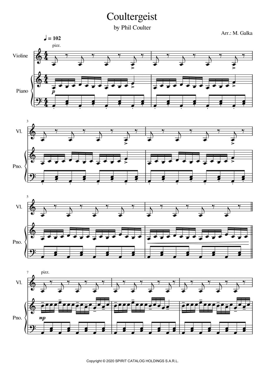 Coultergeist Coultergeist Chamber Music scores gallery preview page 1