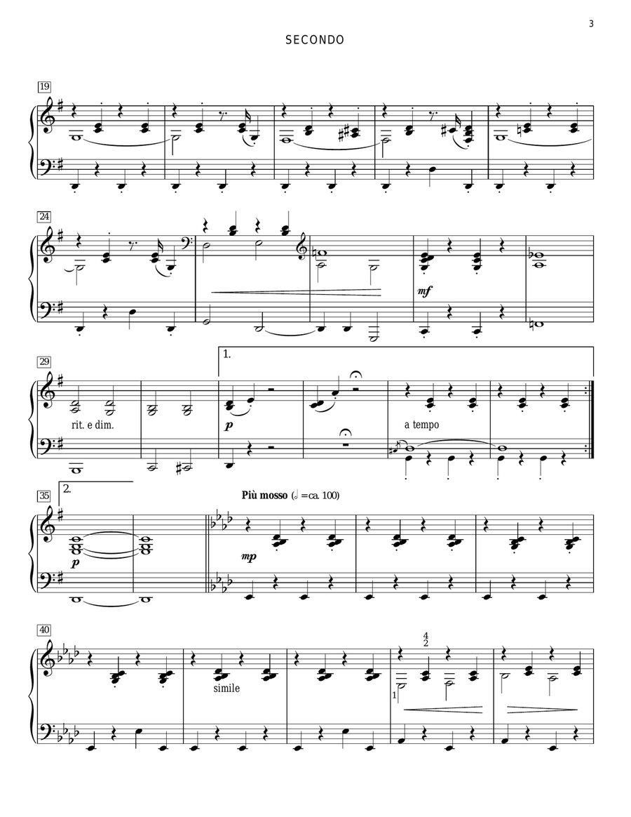 Old Friends Old Friends Piano Duet scores gallery preview page 3