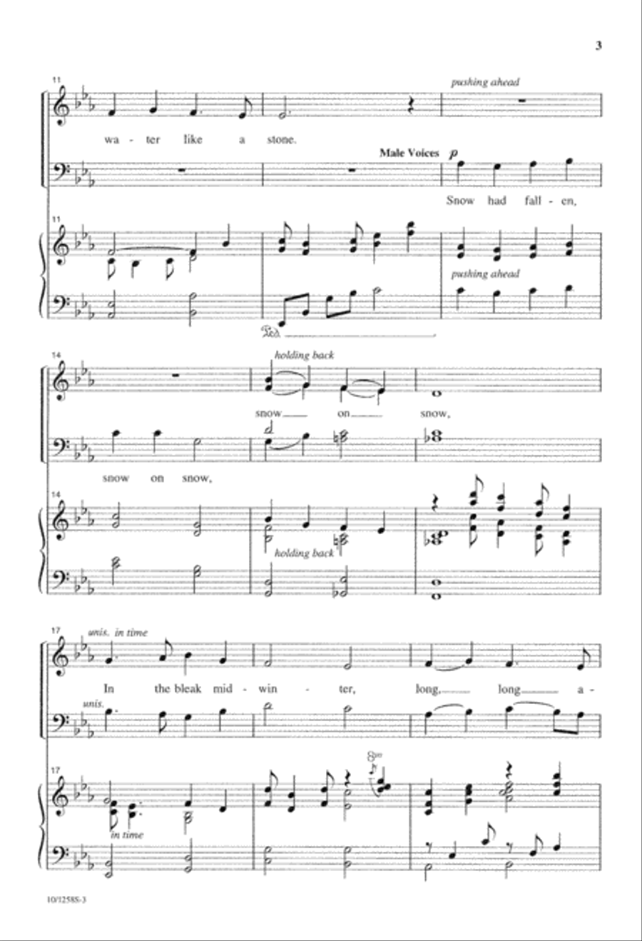 In the Bleak Midwinter 4-Part scores gallery preview page 3