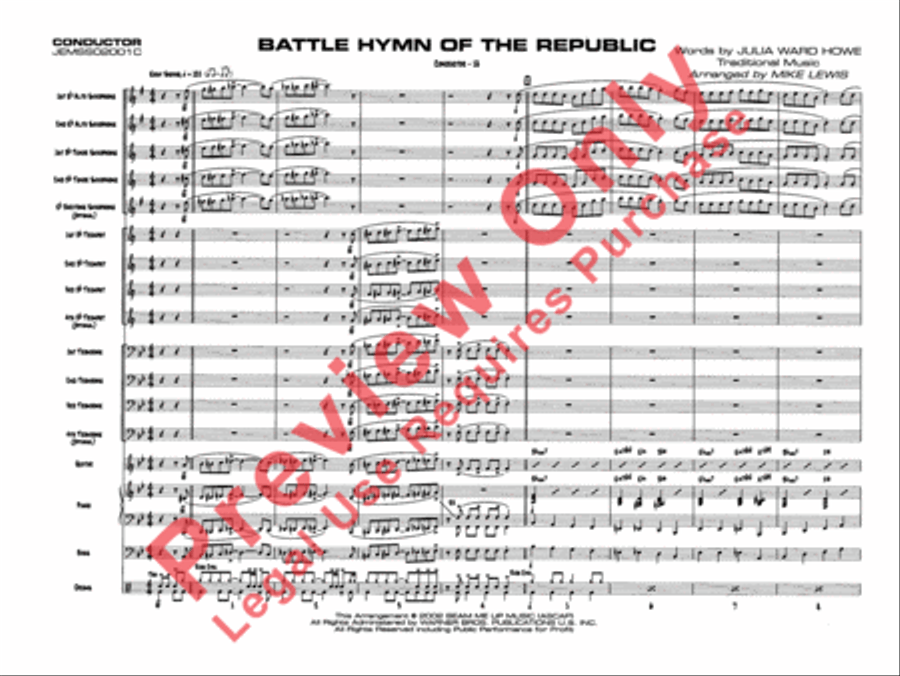 Superset #5: The Patriotic Collection (Medley) Jazz Ensemble scores gallery preview page 19