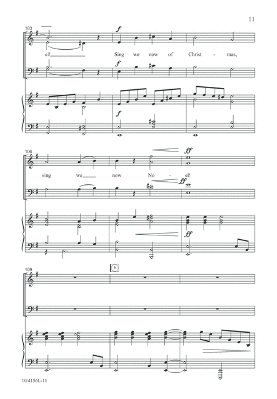 Noel Festival Noel Festival 4-Part scores gallery preview page 11