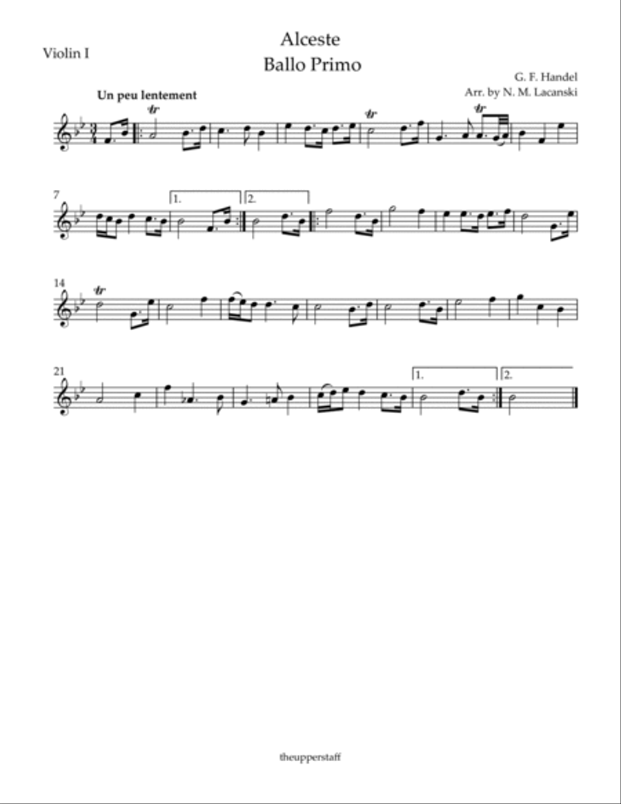 Alceste Ballo Primo String Orchestra scores gallery preview page 5