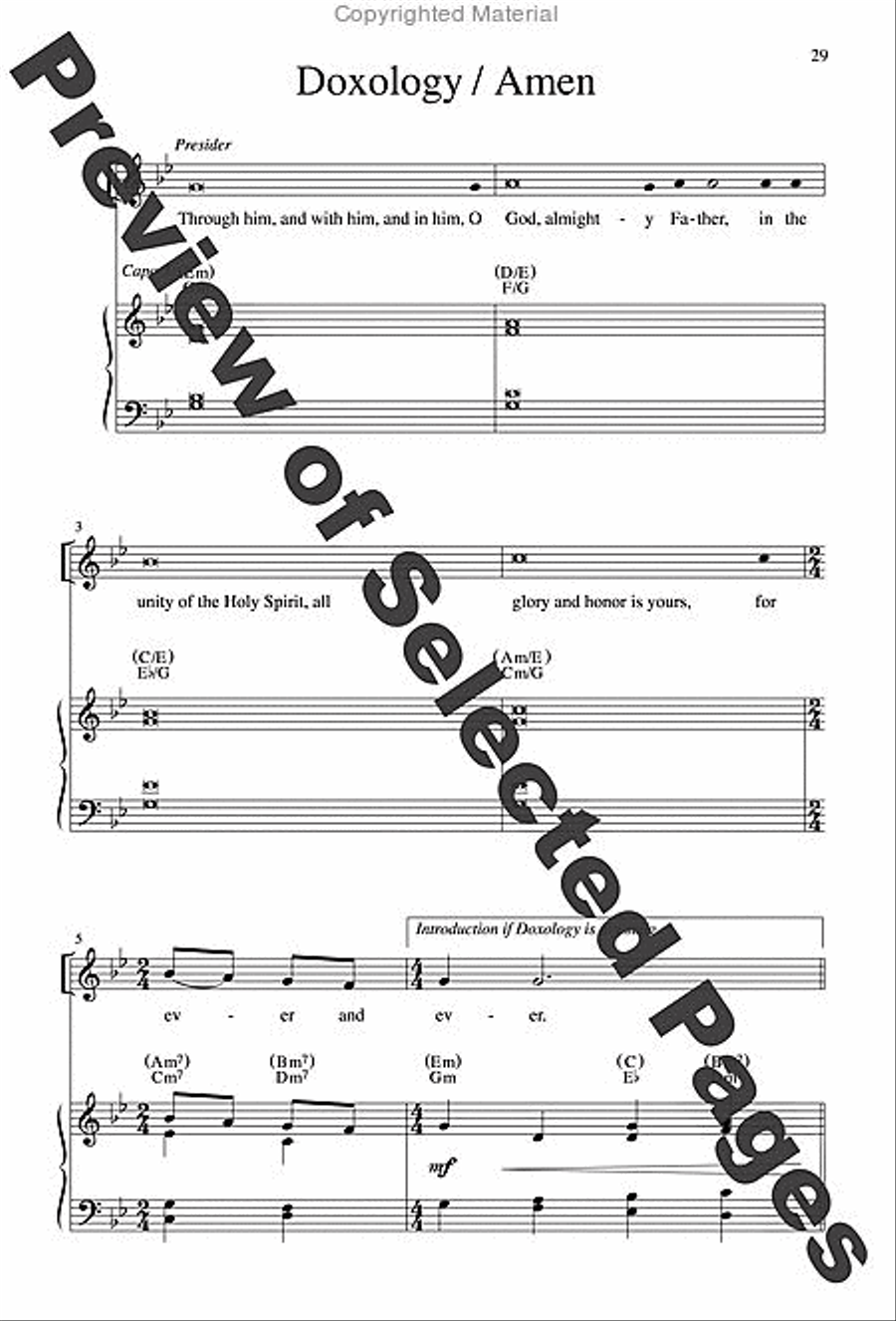 Mass of Creation - Choral / Accompaniment Edition 4-Part scores gallery preview page 20