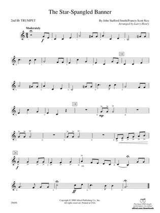 Book cover for The Star-Spangled Banner: 2nd B-flat Trumpet